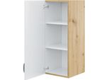 Mobile Cucina Con Ripiano Superiore 30 Cm Fryzia - Rovere Artigianale / Grafite