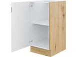Mobile Cucina Basso 40 Cm Fryzia - Rovere Artigianale / Grafite