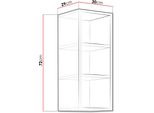 Mobiletto Cucina Con Ripiano Superiore 30 Cm Fryzia - Rovere Artigianale