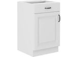 Mobile Basso Da Cucina Con Cassetto 50 Cm Fryzia - Bianco