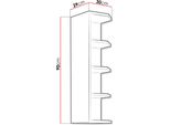 Pensile Da Cucina Superiore 30 Cm Fryzia - Rovere Artigianale