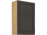 Mobile Cucina Con Ripiano Superiore 60 Cm Fryzia - Rovere Artigianale / Grafite