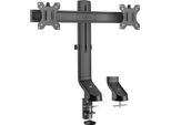 Supporto Da Tavolo Per Monitor Act Con Traversa, 2 Schermi Fino A 27", Con Vite Zigrinata AC8322"