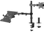 Supporto Da Tavolo Per Monitor Act Con Braccio Per Laptop, 1 Schermo Fino A 32", 1 Laptop Fino A 15,6"" AC8305"