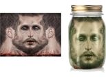 Decorazione Di Halloween Testa Imbalsamata Inquietante Decorazione Di Vetro Decorazione Horror Per Feste E Celebrazioni Di Halloween Rappresentazione Inquietantemente Realistica Decorazione Misteriosa, Colore: Multicolore