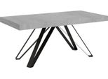 Ityhome - Tavolo Allungabile 180/284X90 Cm Terium Cemento Gambe Antracite