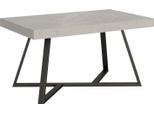 Ityhome - Tavolo Allungabile 140/244X90 Cm Booster Cashmere Gambe Antracite
