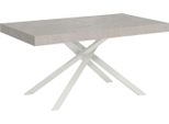 Ityhome - Tavolo Allungabile 160/244X80 Cm Karida Cashmere Gambe Antracite