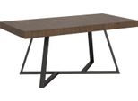 Ityhome - Tavolo Allungabile 180/440X90 Cm Booster Noce Gambe Antracite
