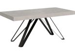 Ityhome - Tavolo Allungabile 180/284X90 Cm Terium Cashmere Gambe Antracite