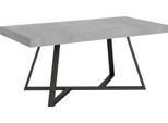 Ityhome - Tavolo Allungabile 180/284X90 Cm Booster Cemento Gambe Antracite