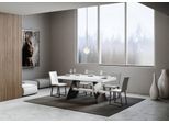 Itamoby - Tavolo Allungabile 160/420X90 Cm Baita Bianco Frassino Gambe Antracite