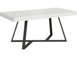 Ityhome - Tavolo Allungabile 180/284X90 Cm Booster Bianco Frassino Gambe Antracite