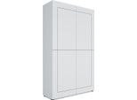 Itamoby - Credenza Alta 4 Ante 100X35X165 Cm Elios Bianco Lucido
