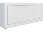 Itamoby - Madia 3 Ante/3 Cassetti 200X40X83,5 Cm Elios Bianco Lucido