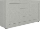 Itamoby - Madia 2 Ante/3 Cassetti 150X40X83,5 Cm Elios Cashmere
