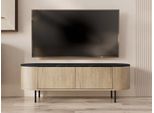 Mobile Tv Tangier - Rovere Cremona / Marmo Nero / Nero