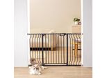 Cancelletto Di Sicurezza Per Porte, Cancelletto Di Sicurezza Per Scale, Gamma Di Larghezza 749-1346 Mm Cancelletto Per Bambini, Cancelletto Per Animali, Cancelletto Per Scale, Girevole Su Due Lati, Altezza 762 Mm, Cancelletto Per Bambini Nero Senza Foratura