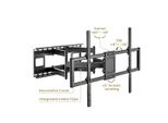Value Supporto A Parete Per Tv, Flessibile, 60-120 Pollici, Fino A 120 Kg
