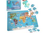 Puzzle Del Mondo Classico Mappa Del Mondo