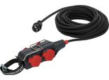 Brennenstuhl Professional Powerblock Con Cavo Di Prolunga Pb 1100 IP54 A 4 Vie 15M Nero H07RN-F 3G1,5