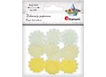 Decorazioni Floreali Di Carta 24Pz Giallo Titanum
