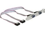 Delock 89083 Delock Slotblech > 2X Seriell | Belegung: 1:1