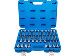 Bgs 5180 Set Di Bussole Per Bit | Azionamento Quadro 12,5 Mm (1/2") | Multidente Interno (Per Xzn) | 26 Pz."
