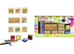 Set Di Timbri Toi-Toys Con Matite Colorate