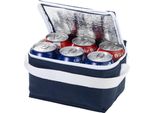 Borsa Frigo Bullet Spectrum Per 6 Lattine (2 Pezzi/Confezione) PF2358 (20 X 12,5 X 14,5 Cm) (Blu Navy)