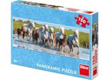 Dino Toys 393264 Dino Puzzle Camargo Horses 150 Pezzi Panorama, Multicolore
