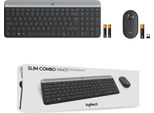 Logitech Slim Wireless Combo MK470 Tastiera Rf Qwerty Senza Fili Us International Graphite (920-009204)