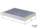 Filtro Abitacolo Mahle Lak 73/S Filtro Antipolline Per Vw Polo (9N) Carbone Attivo