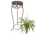 Dandibo Sgabello Per Fiori In Metallo Nero Rotondo Da 78 Cm Portafiori 18215 Colonna Per Fiori Portapiante Antico Sgabello Per Piante Vintage