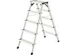 Scaletta Doppia Di Sicurezza Hailo In Alluminio D60 2 X 5 Gradini