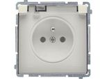 Presa Singola Con Messa A Terra, Beige IP44, Basic BMGZ1B.01/12A, Kontakt-Simon