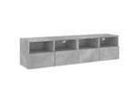 Pensili Tv 2 Pz. Grigio Cemento 60X30X30 Cm Materiale A Base Di Legno