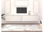 Maison Exclusive - Mobili Porta Tv 5 Pz Biancin Legno Massello Di Pino