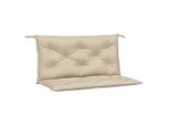 Vidaxl Cuscini Per Panca Da Giardino 2 Pz. Tessuto Oxford Beige 100X50X7 Cm