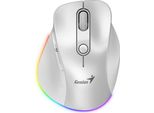 Genius Genius Ergo 9000S Pro/Ergonomická/Optická/Pro PraváKy/2 400 Dpi/Usb+Bt/BíLá
