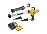 Pistola A Cartuccia A Batteria Dewalt Dce 581 D1K 18 V 310 Ml + 1X Batteria Ricaricabile 2,0 Ah + Caricabatterie + Custodia