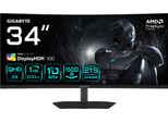 Gigabyte G34WQC2 Monitor Gaming Curvo 34 Pollici Wqhd - 3440 X 1440, 1500R, 200Hz, 1Ms, 450 Cd/M², Amd Freesync Premium, Displayhdr 400, Hdmi 2.0, Displayport 1.4