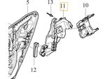 Volvo XC60 Ii Coperchio Serratura Porta Posteriore Sinistra Oe 32310900