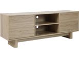 Mobile Tv Scandinavo 160 Cm Legno Chiaro - Oviala Bowy