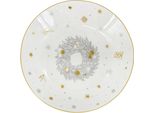 Piatto Profondo In Porcellana Silver Koleda, ø 20,5 Cm, Argento/Oro, Natale