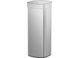Eko - Cestino Loft Touch Top 40 Litri - Acciaio Inox Plastica - Acciaio Inox Opaco