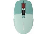 Canyon MW-26, Mouse Ottico Wireless 2In1 Bluetooth / 2,4 Ghz, Silenzioso, 6 Pulsanti, 800/1200/1600/2400 Dpi, Verde
