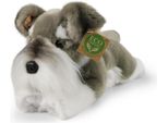 Rappa Peluche Cane Schnauzer Sdraiato 28 Cm ECO-FRIENDLY