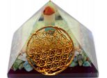 Piramide Di Orgonite 70 Mm - Fiore Della Vita 014