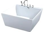 Vasca Di Design Vasca In Acrilico Vasca Comfort Vasca Salvaspazio 135X135 Cm
